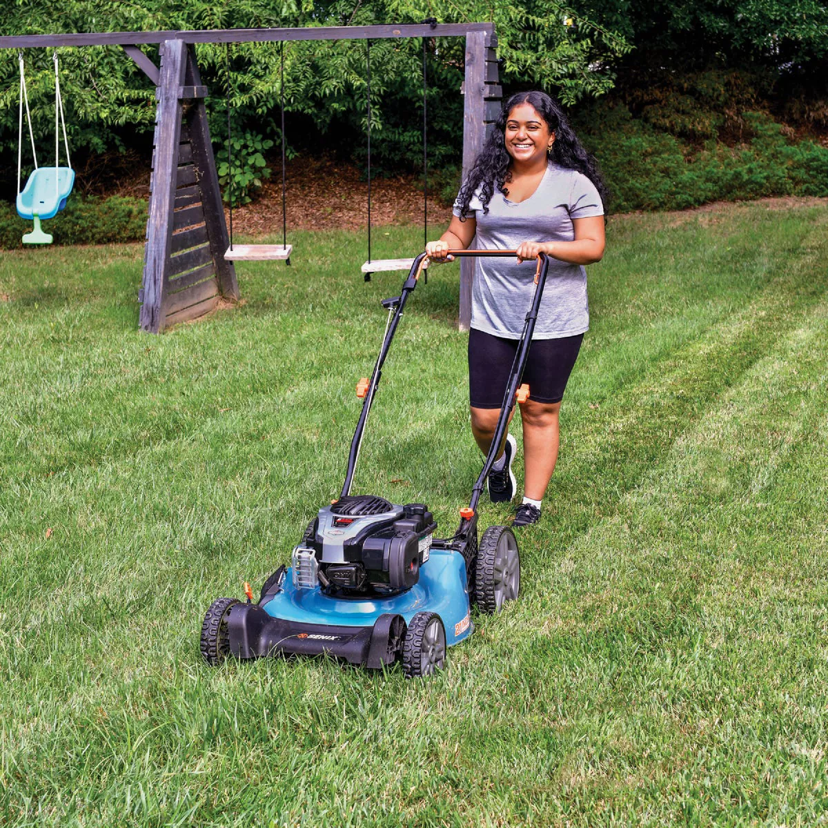 Senix 21 In. 140cc 4-Cycle 3-In-1 Push Gas Lawn Mower | Do