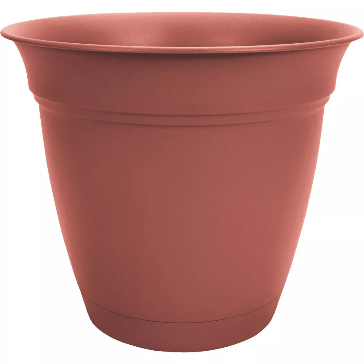 HC Companies Eclipse 8 In. Clay Planter with Saucer