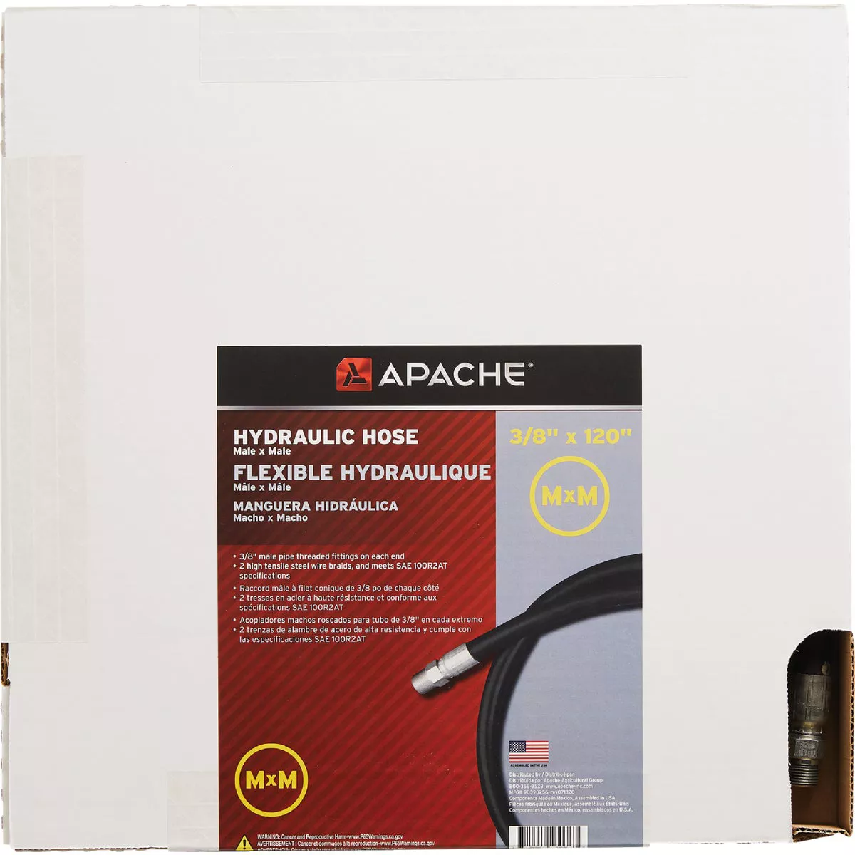 Apache 3/8 In. x 120 In. Male to Male Hydraulic Hose - photo 2
