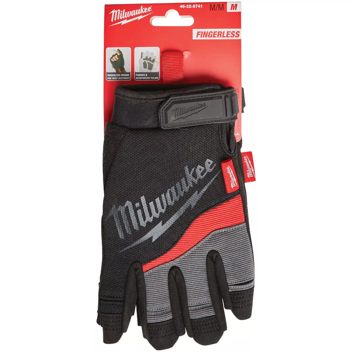 Milwaukee Performance Unisex Medium Synthetic Fingerless Work Glove - photo 2