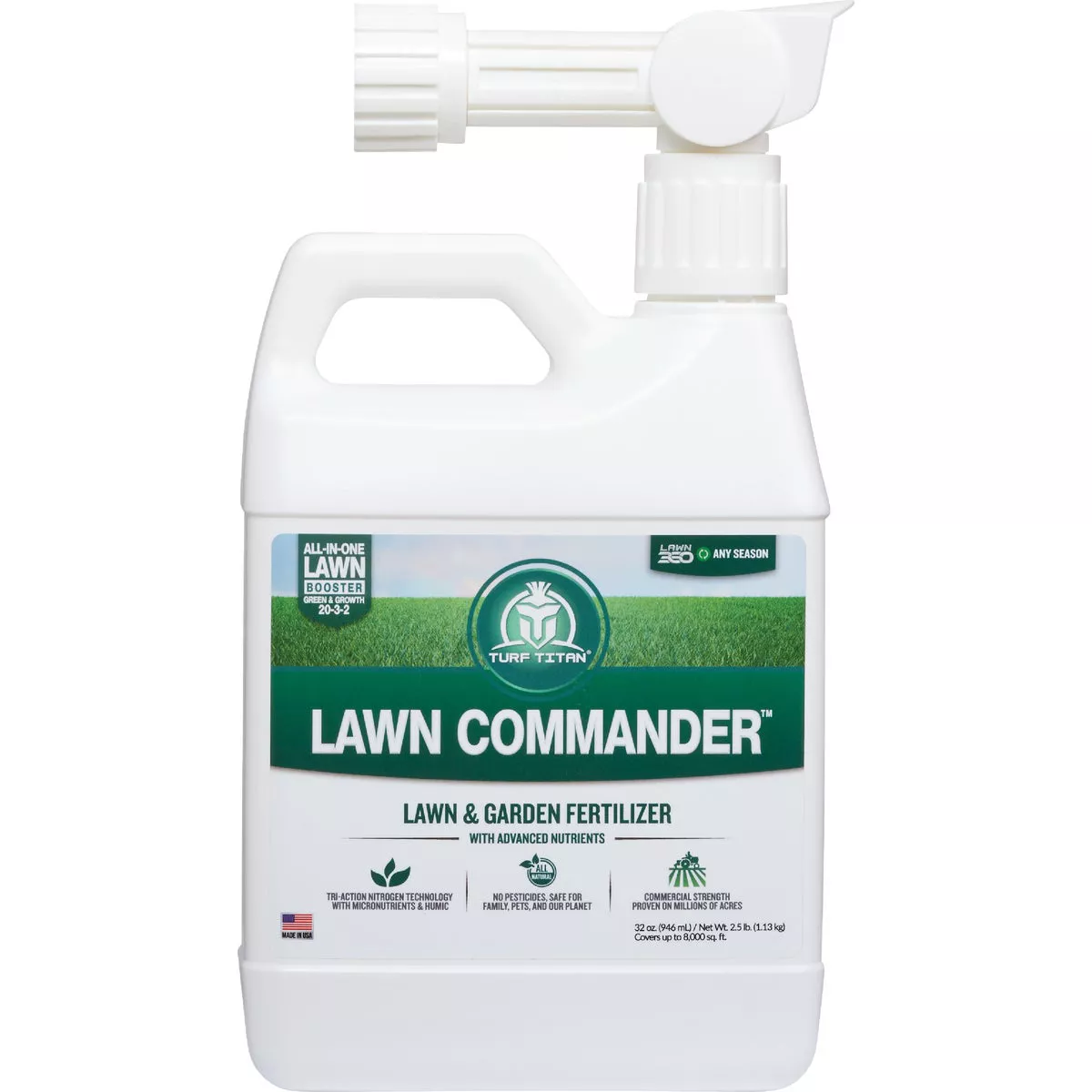 Turf Titan Lawn Commander 32 Oz. 6000 Sq. Ft. 20-3-3 Lawn Fertilizer