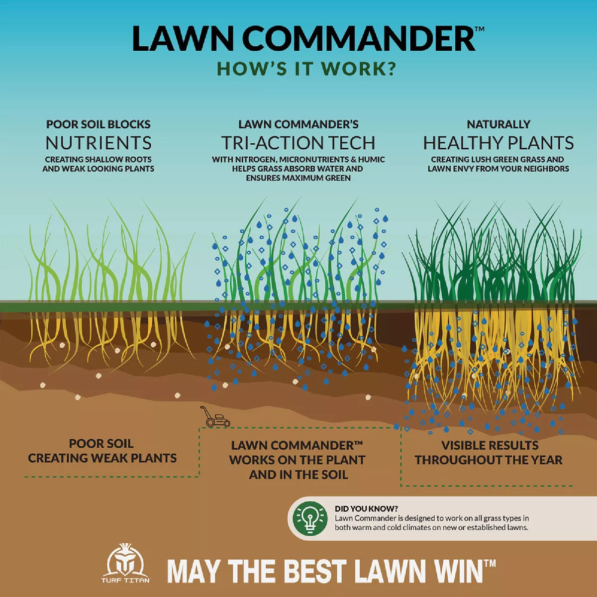 Turf Titan Lawn Commander 32 Oz. 6000 Sq. Ft. 20-3-3 Lawn Fertilizer - photo 4