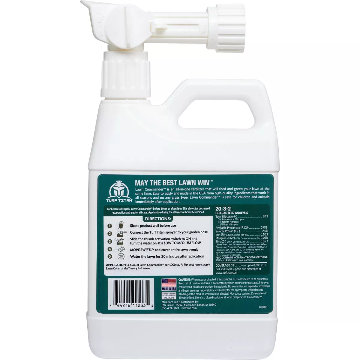 Turf Titan Lawn Commander 32 Oz. 6000 Sq. Ft. 20-3-3 Lawn Fertilizer - photo 5