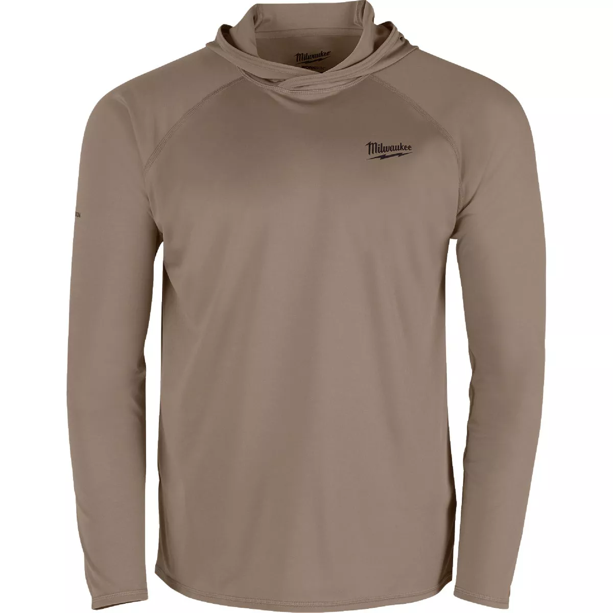 Milwaukee Workskin Small Sandstone Hooded Men's Sun Shirt