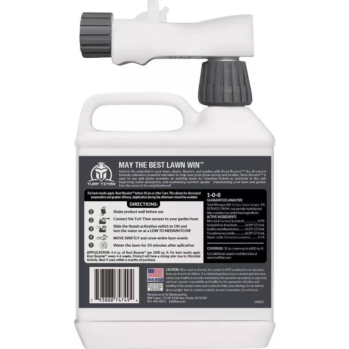 Turf Titan Root Booster 32 Oz. 6000 Sq. Ft.1-0-0 Lawn & Garden Starter Fertilizer - photo 6