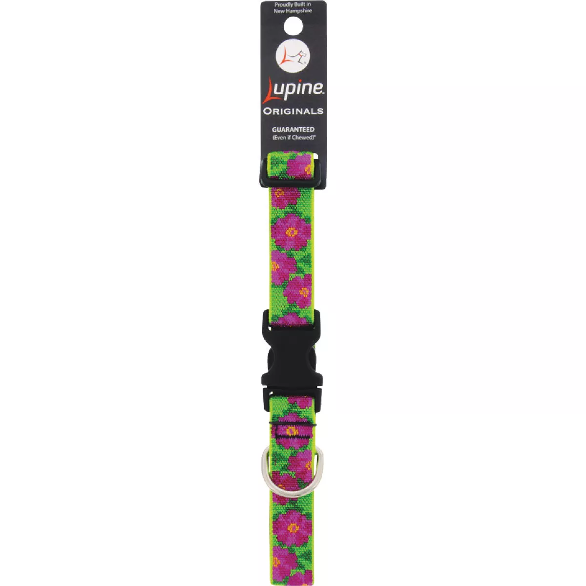 Lupine 1 In. Woven Pattern Petunias 12 In. to 20 In. Adjustable Collar