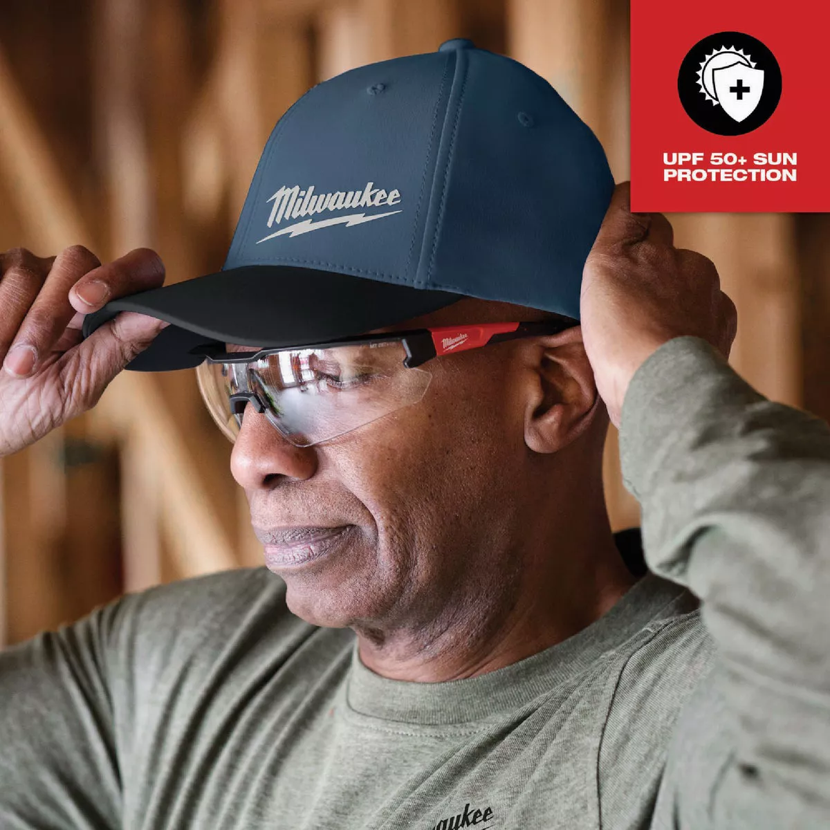Milwaukee Workskin Blue Performance Fitted Hat, Large/XL - photo 6