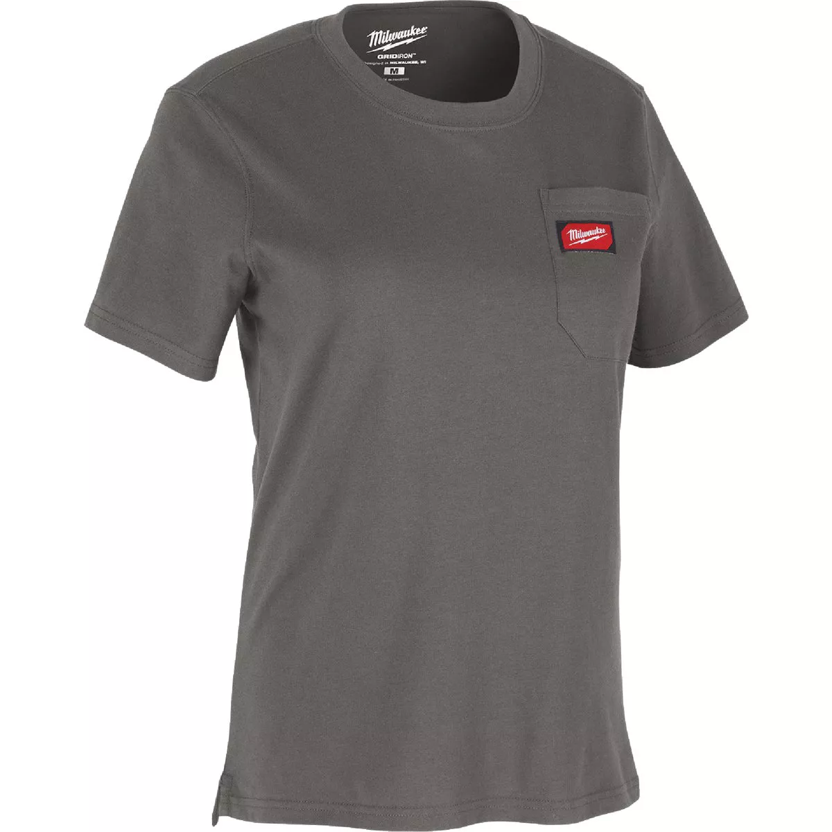 Milwaukee GridIron Women's XL Gray Short Sleeve Pocket T-Shirt - photo 2