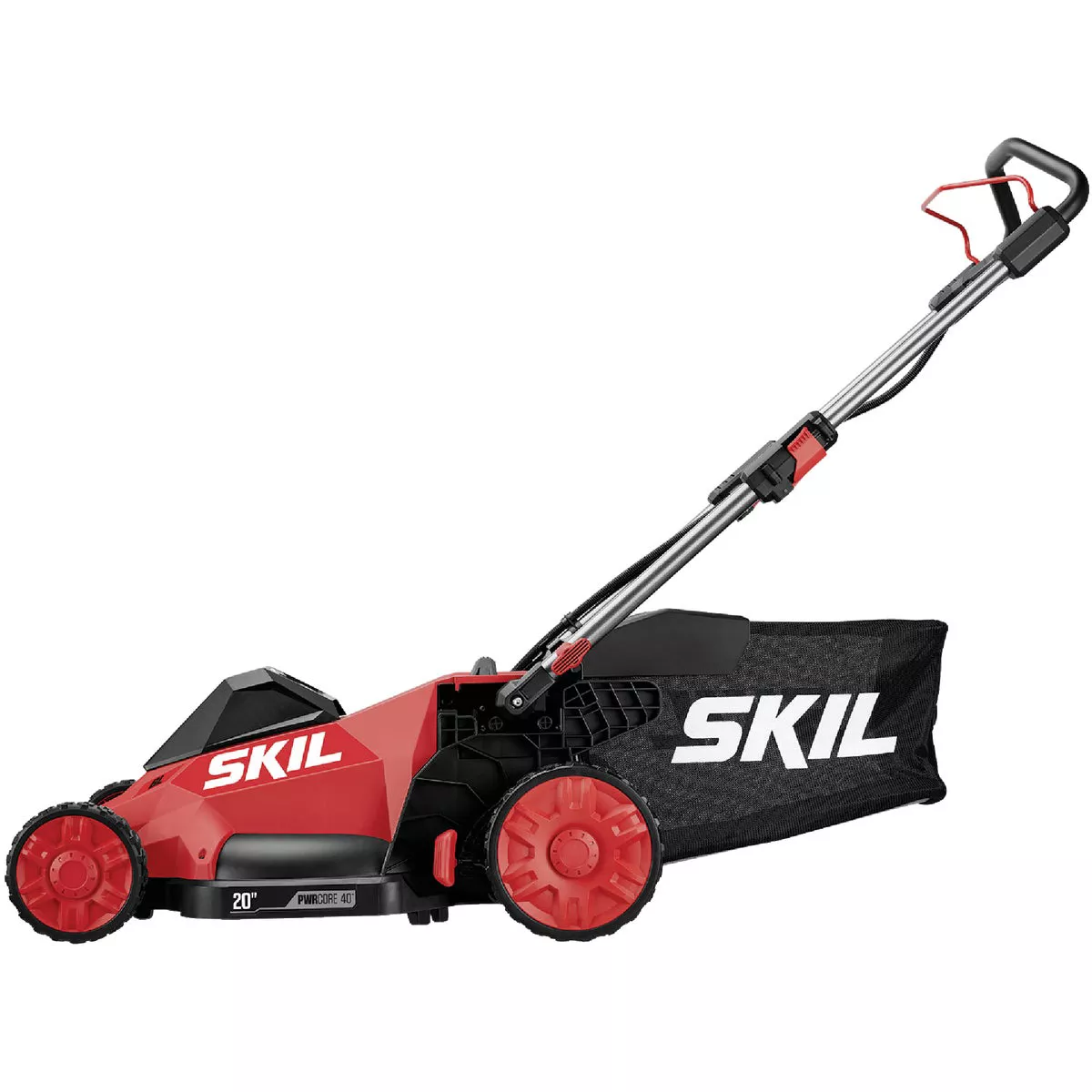 SKIL PWRCore 20 In. 40V Brushless Push Lawn Mower Kit with 5.0Ah Battery and AutoPWRJump Charger
