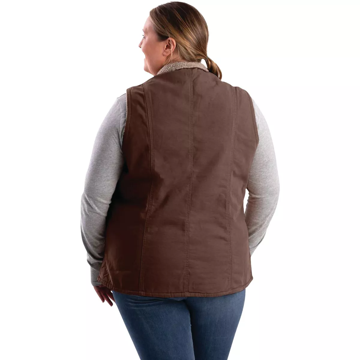 Berne Softstone Women's Medium Tuscan Sherpa-Lined Vest - photo 2