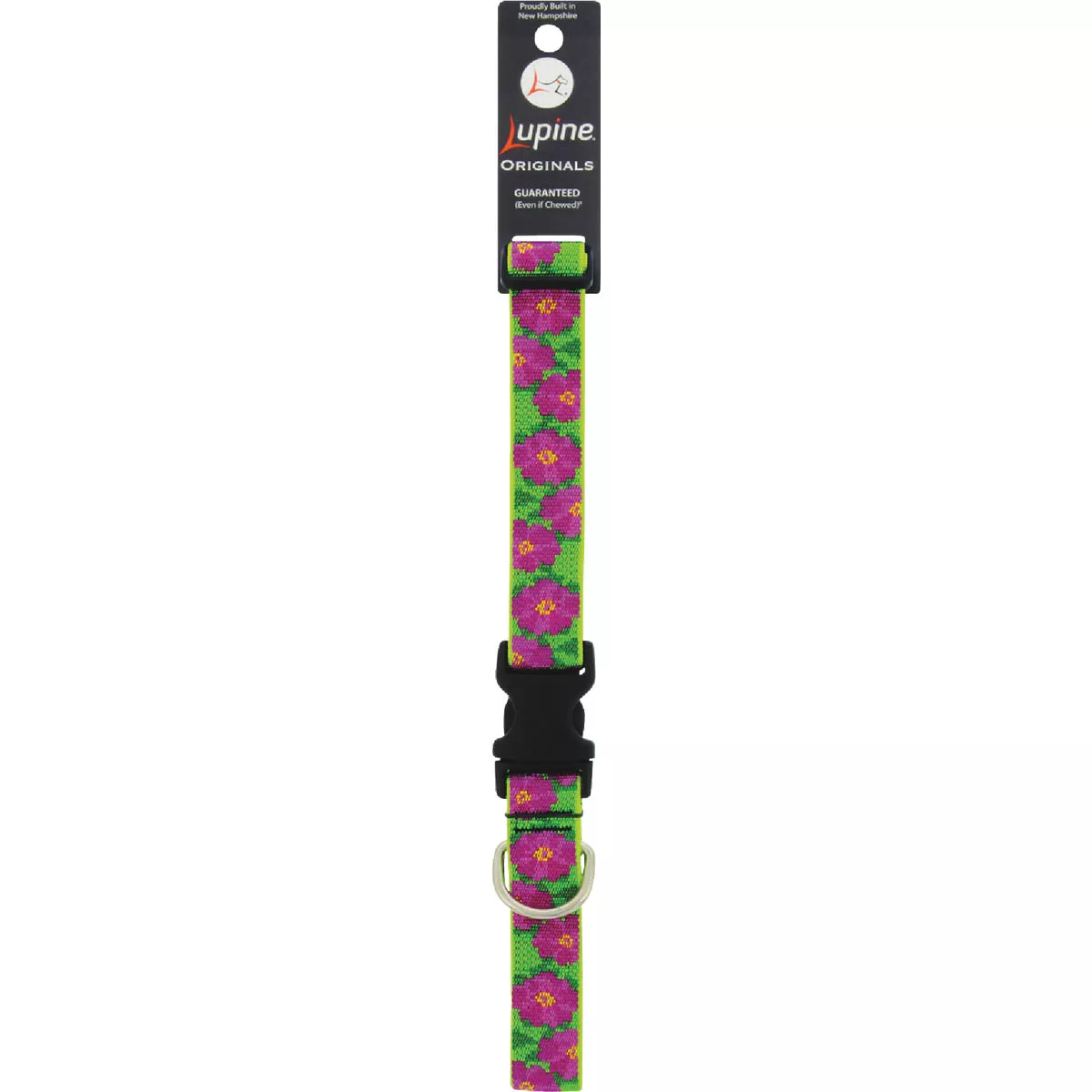 Lupine 1 In. Woven Pattern Petunias 16 In. to 28 In. Adjustable Collar
