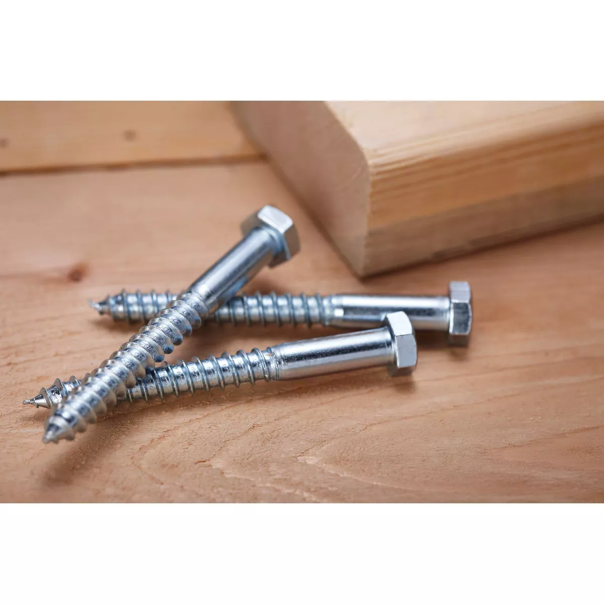 Hillman 3/8 In. x 3-1/2 In. Zinc Hex Lag Screw (50-Count) - photo 2