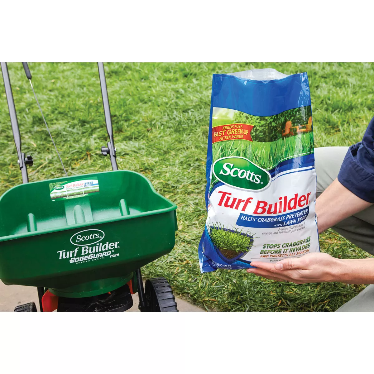 Scotts Turf Builder 13.35 Lb. 5000 Sq. Ft. Halts Crabgrass Preventer with Lawn Food - photo 7