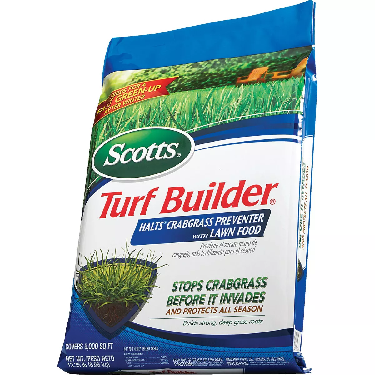 Scotts Turf Builder 13.35 Lb. 5000 Sq. Ft. Halts Crabgrass Preventer with Lawn Food - photo 12