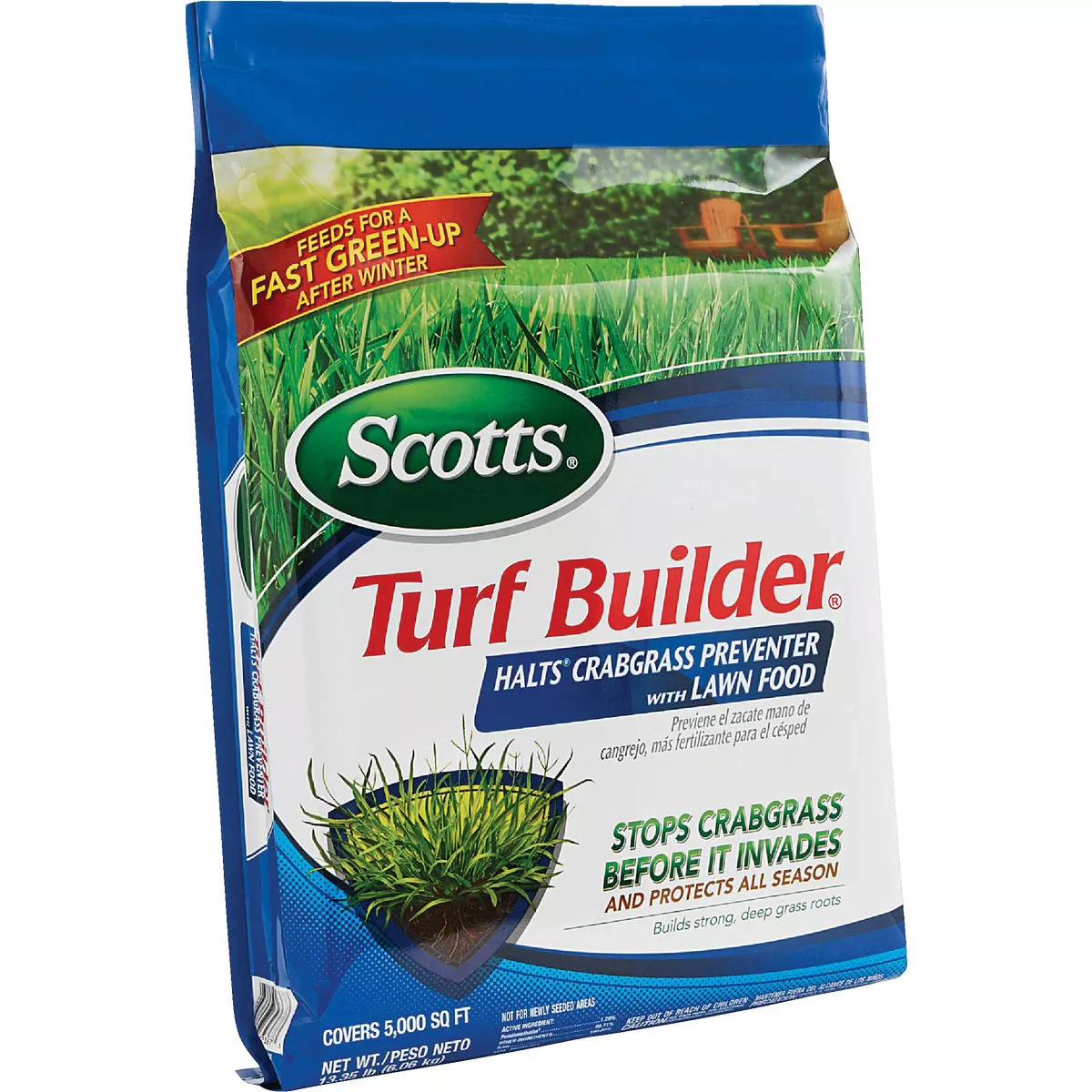 Scotts Turf Builder 13.35 Lb. 5000 Sq. Ft. Halts Crabgrass Preventer with Lawn Food - photo 15