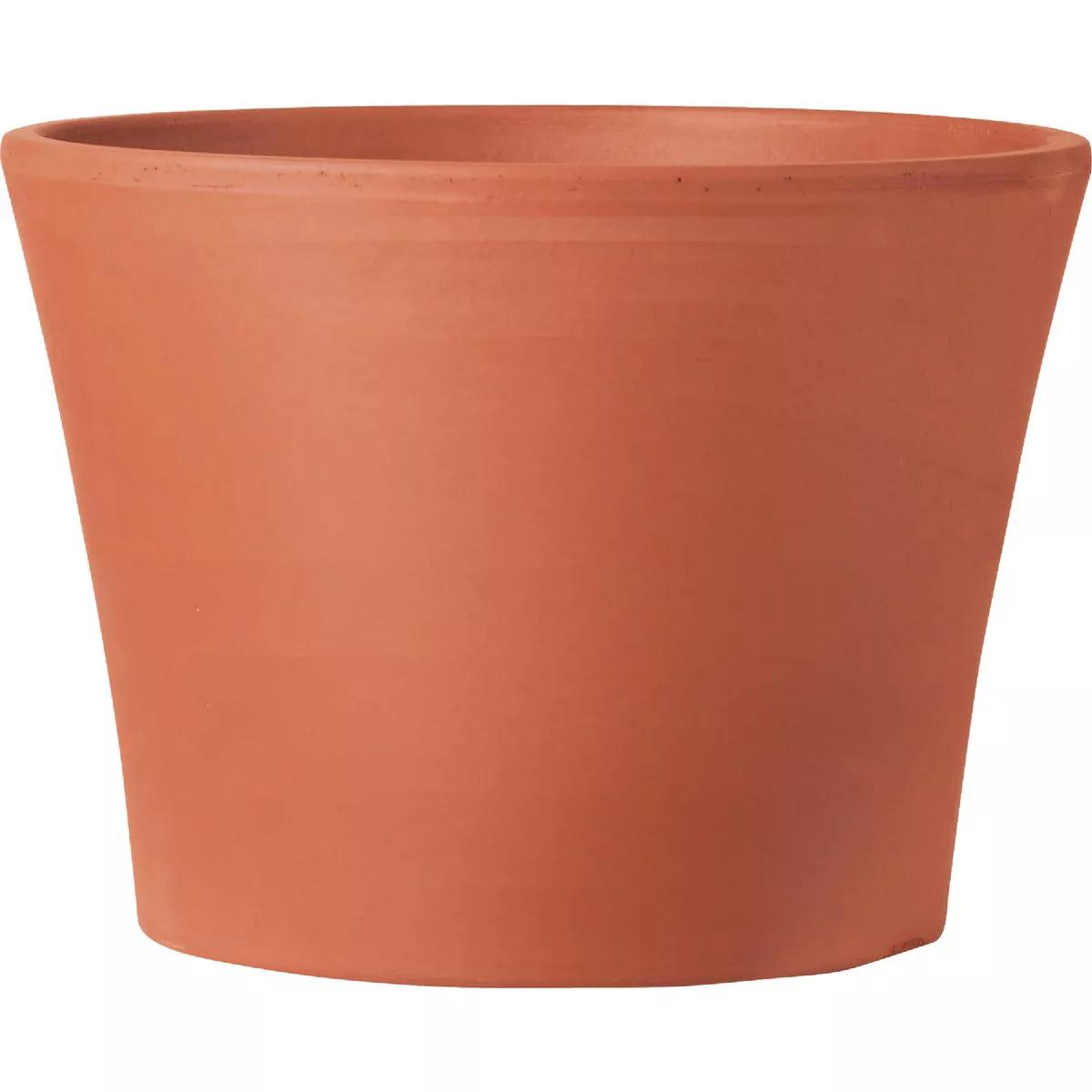 Deroma 4.3 In. Red Terra Cotta Clay Half Cone Planter