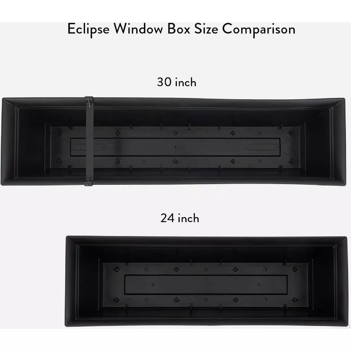 HC Companies Eclipse 24 In. Black Window Box - photo 4
