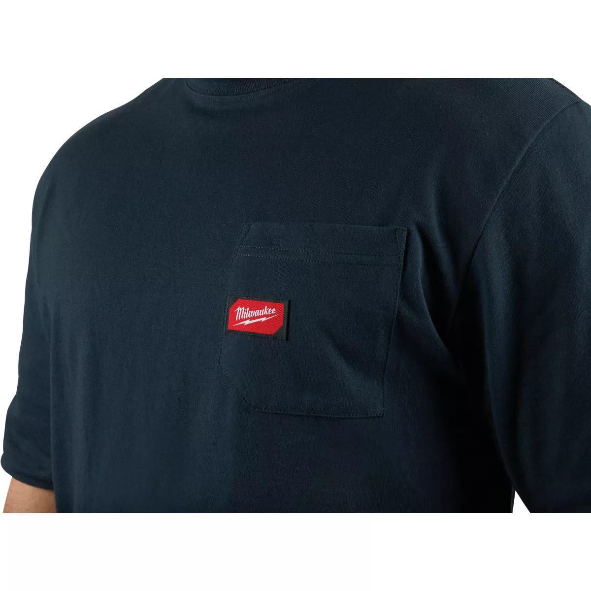 Milwaukee XL Navy Blue Short Sleeve Men's Heavy-Duty Pocket T-Shirt - photo 4