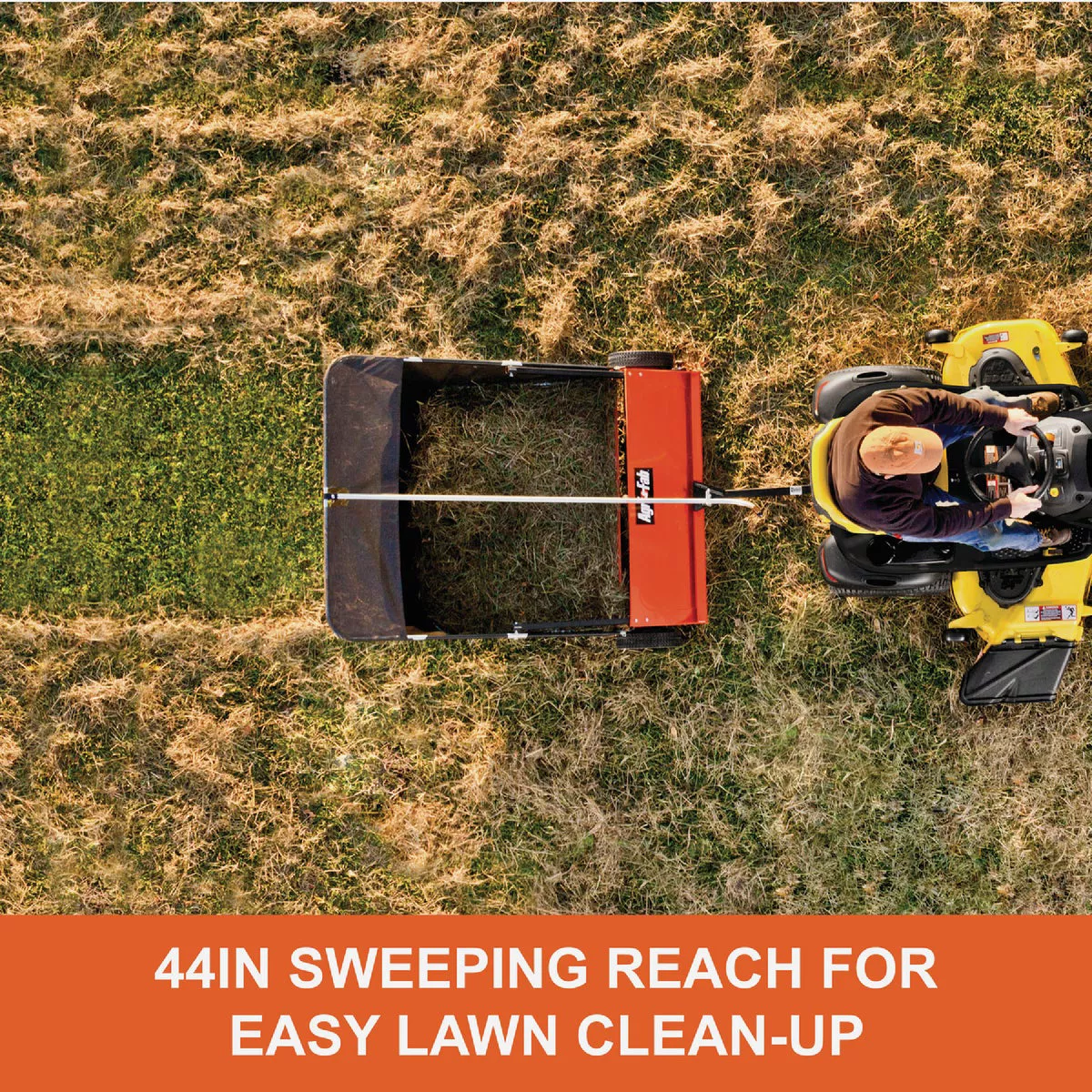 Agri-Fab 44 In. Wide Offset Steel Tow-Behind Lawn Sweeper - photo 5