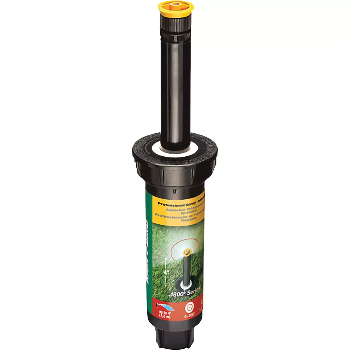Rain Bird 4 In. Full Circle Adjustable 4 Ft. Rotary Sprinkler with Pressure Regulator