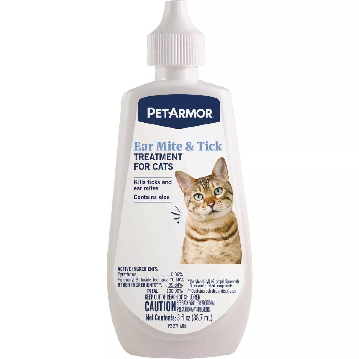 PetArmor 3 Oz. Ear Mite & Tick Treatment for Cats