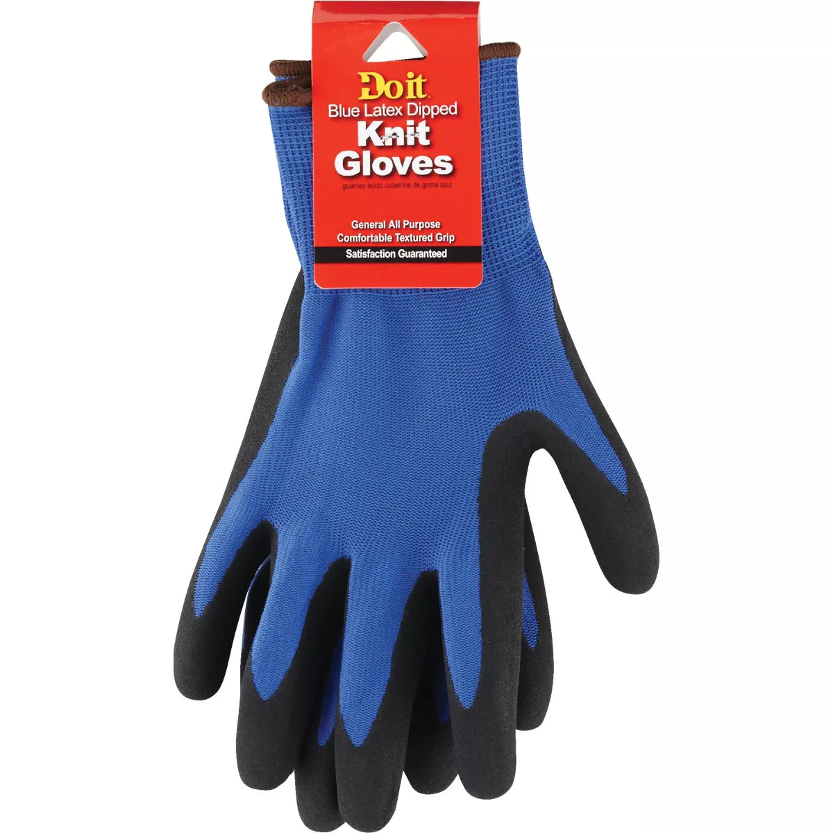 Do it Best Men's Medium Grip Latex Coated Glove, Blue - photo 2