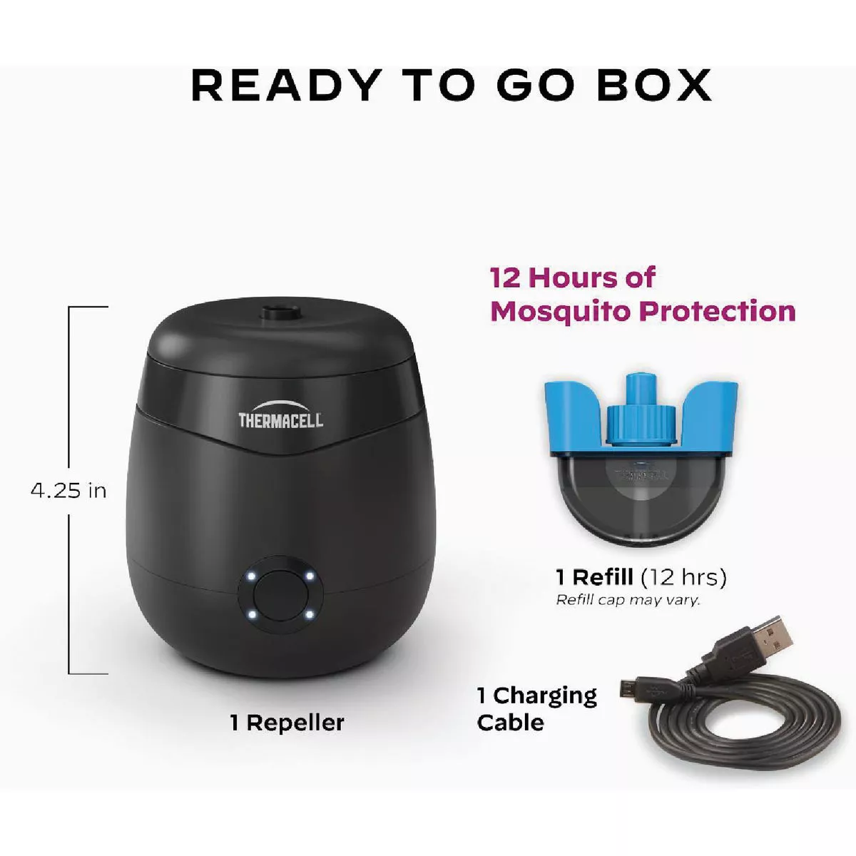 Thermacell 5-1/2 Hr. Black Rechargeable Mosquito Repeller Starter Kit - photo 7