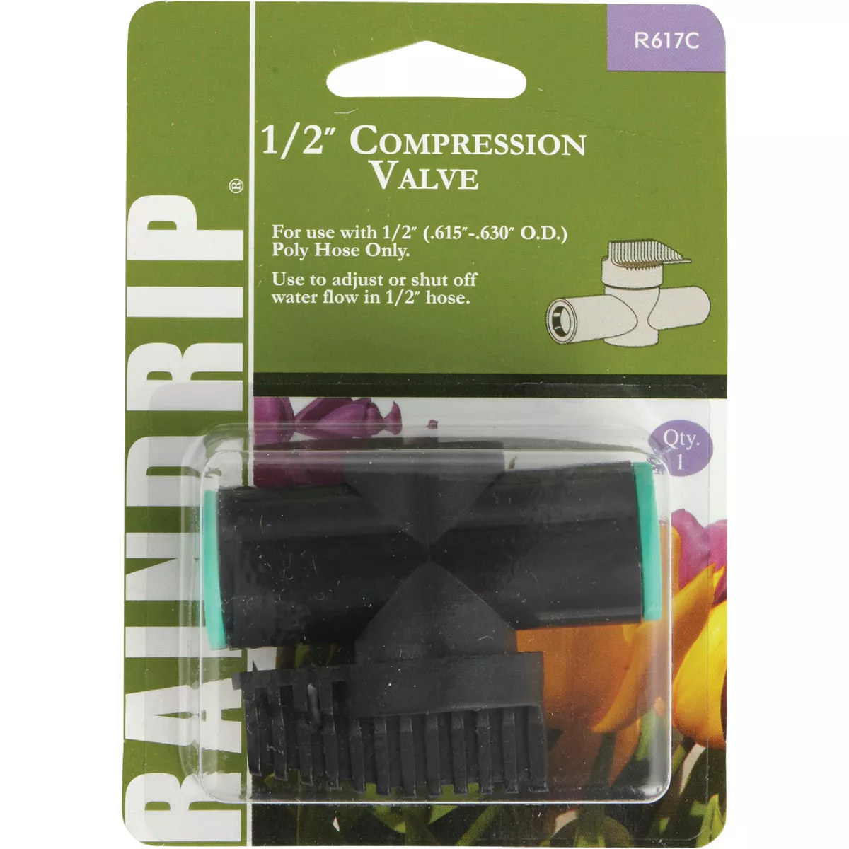Raindrip 1/2 In. Compression In-Line Valve