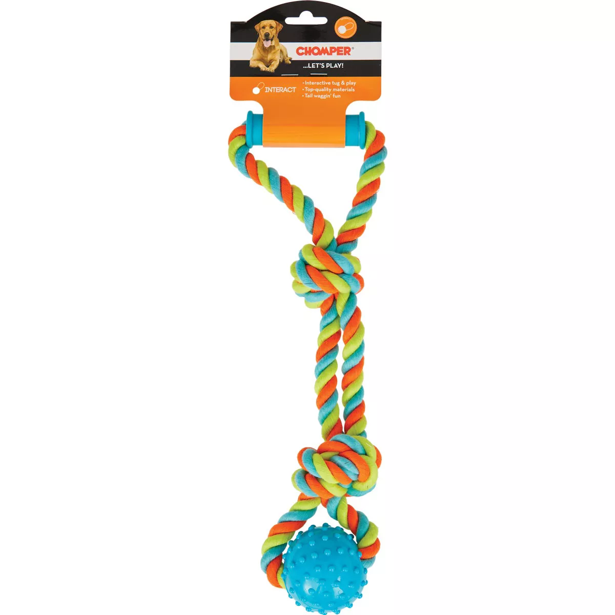 Boss Pet Chomper Rope Tugger with Spike Ball & Handle - photo 3