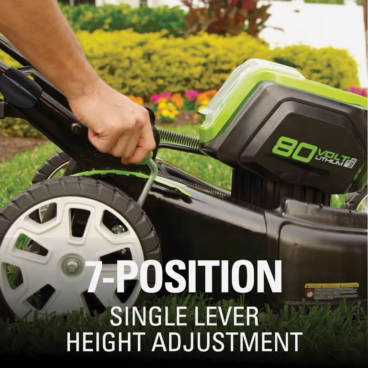 Greenworks 21 In. Push Lawn Mower with Dual Battery Ports and 4.0 Ah Battery & 4 Amp Rapid Charger - photo 4