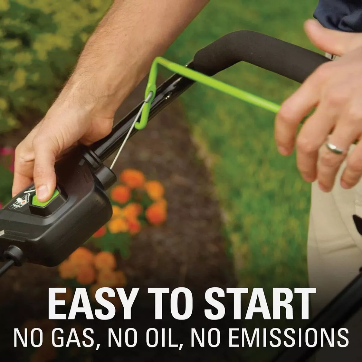 Greenworks 21 In. Push Lawn Mower with Dual Battery Ports and 4.0 Ah Battery & 4 Amp Rapid Charger - photo 8