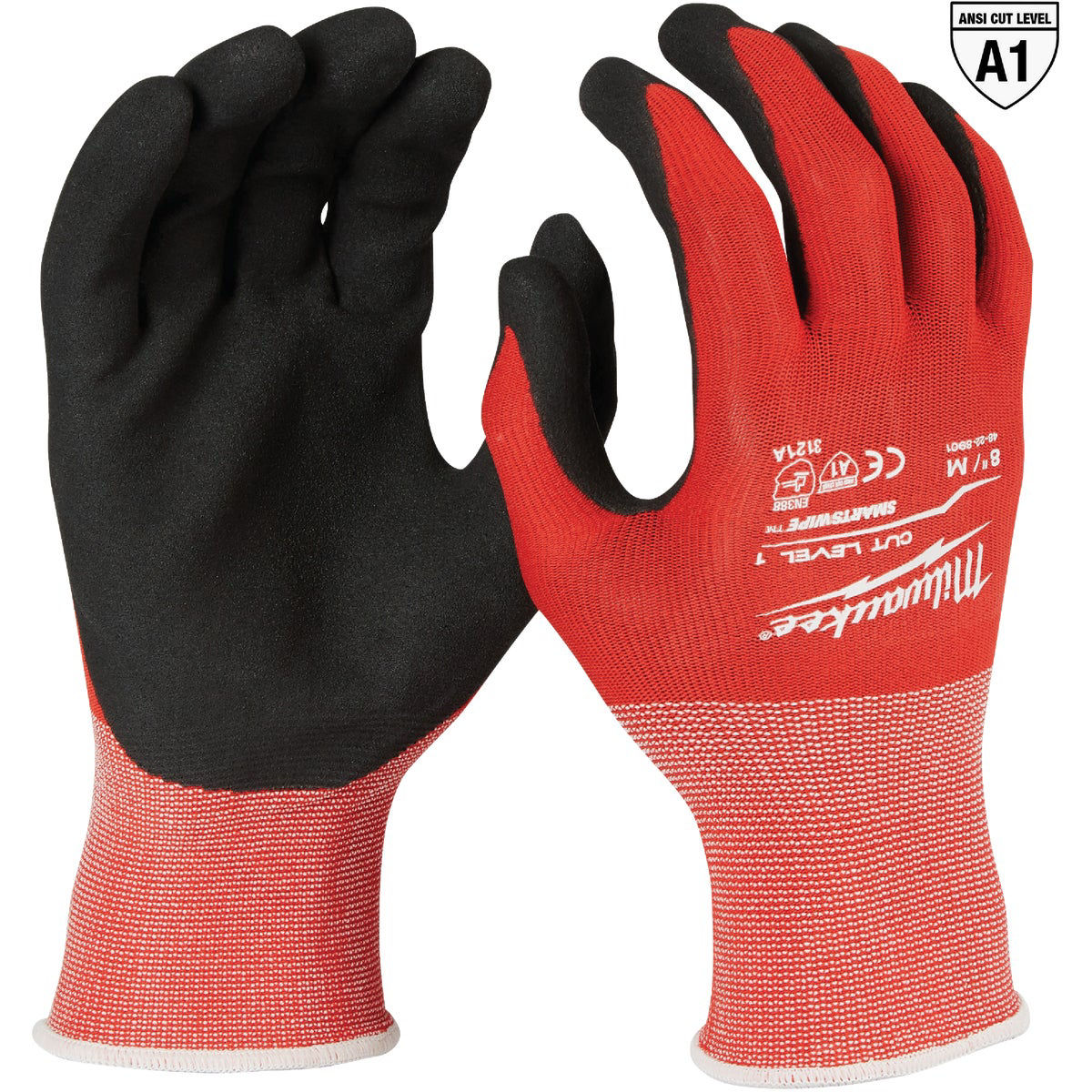 Milwaukee Unisex Medium Nylon/Lycra Blend Nitrile Dipped Cut