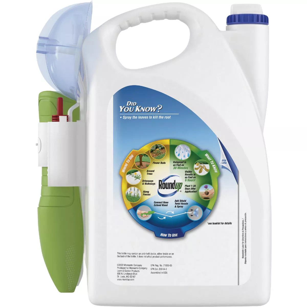 Roundup 1 Gal. Exclusive Formula Weed & Grass Killer with Sure Shot Wand - photo 2