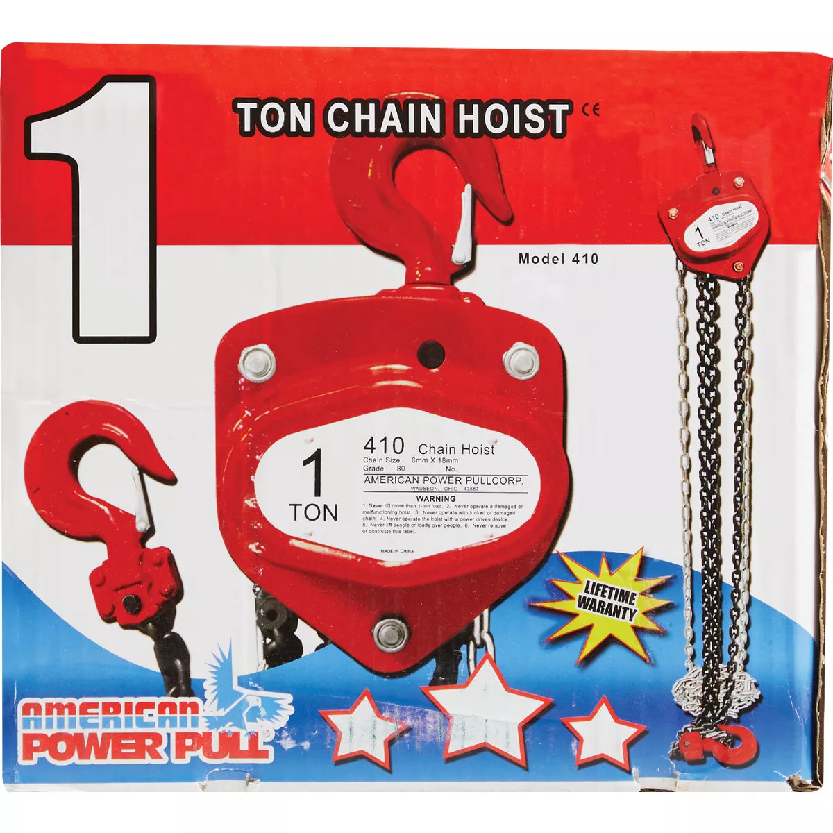 American Power Pull 2000 Lb. 10 Ft. Lift Chain Block Hoist - photo 2