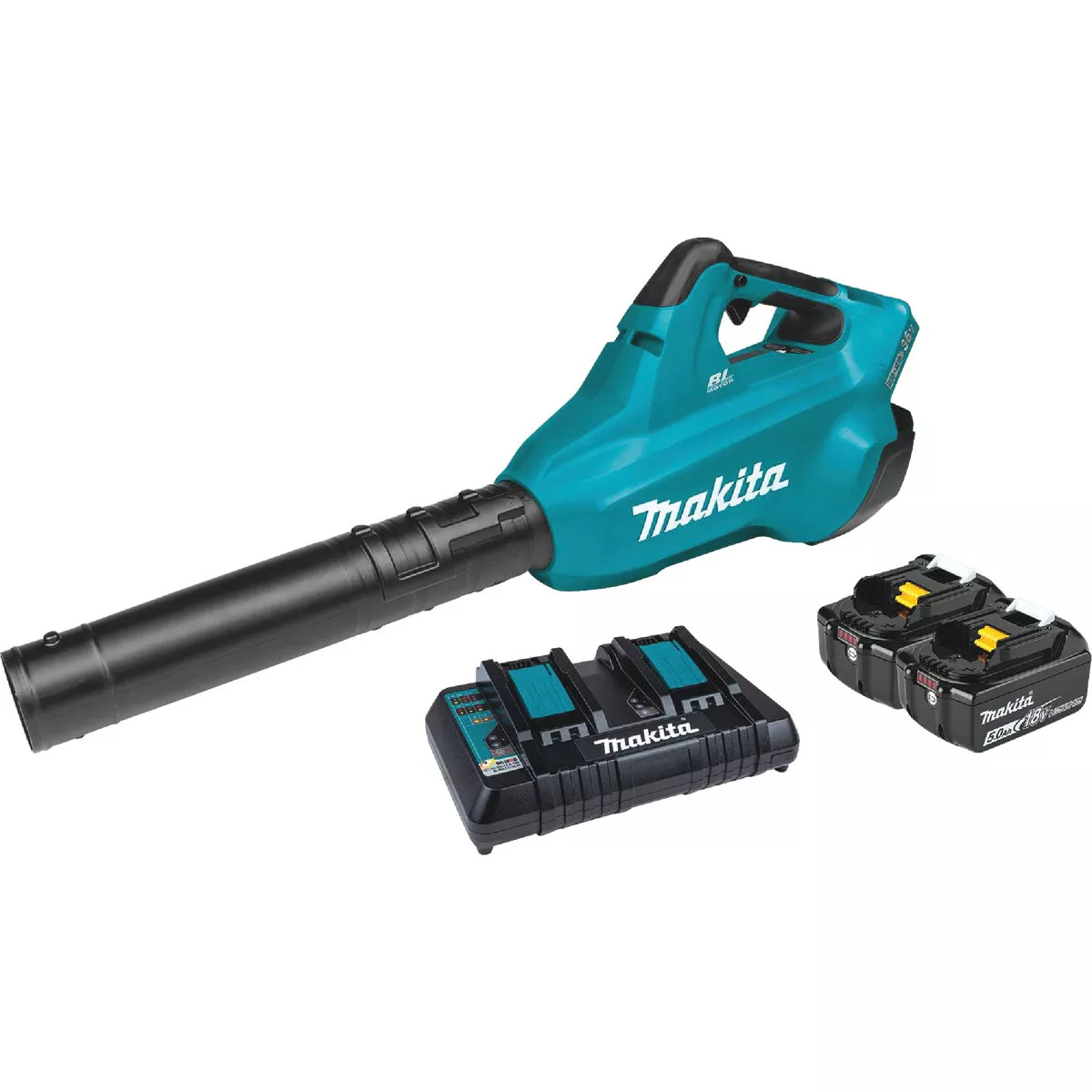Makita 120 MPH 473 CFM 18V X2 (36V) LXT Lithium-Ion Brushless (5.0Ah) Cordless Blower Kit