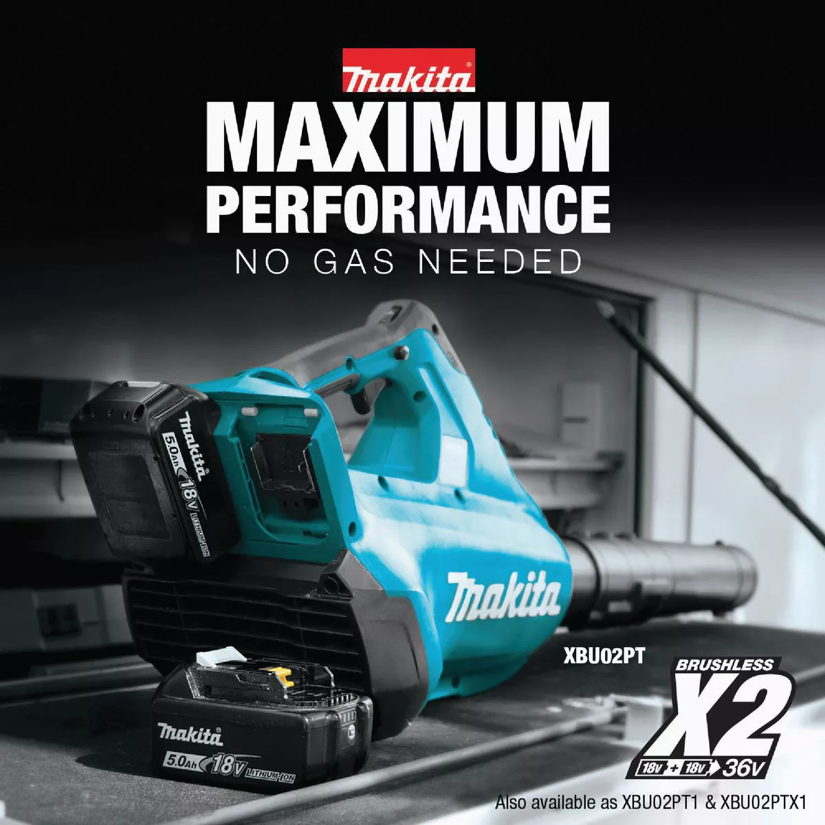 Makita 120 MPH 473 CFM 18V X2 (36V) LXT Lithium-Ion Brushless (5.0Ah) Cordless Blower Kit - photo 15