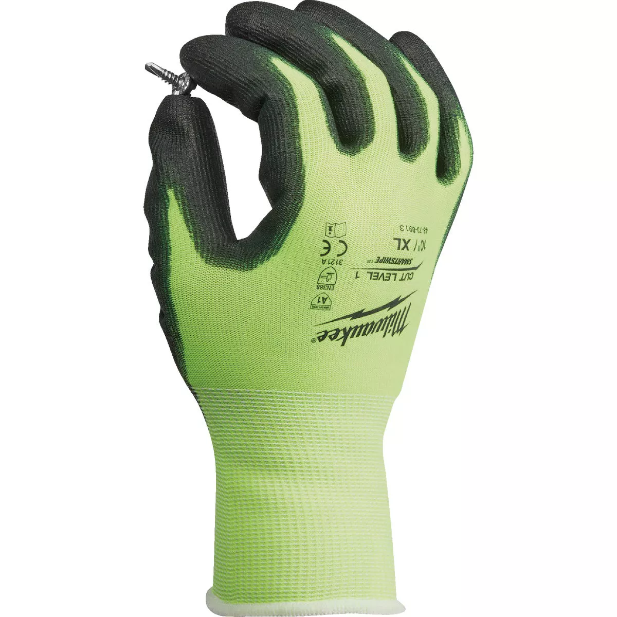 Milwaukee Unisex XL High Visibility Cut Level 1 Dipped Glove - photo 4