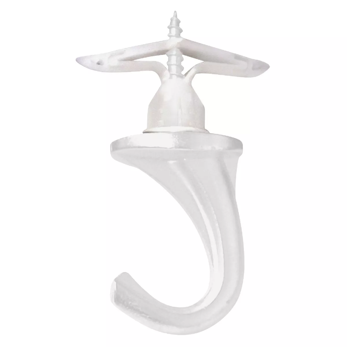 Hillman Anchor Wire Versa Small, 2 Hooks & 2 Anchors White Nylon Swag Hook (2-Pack)