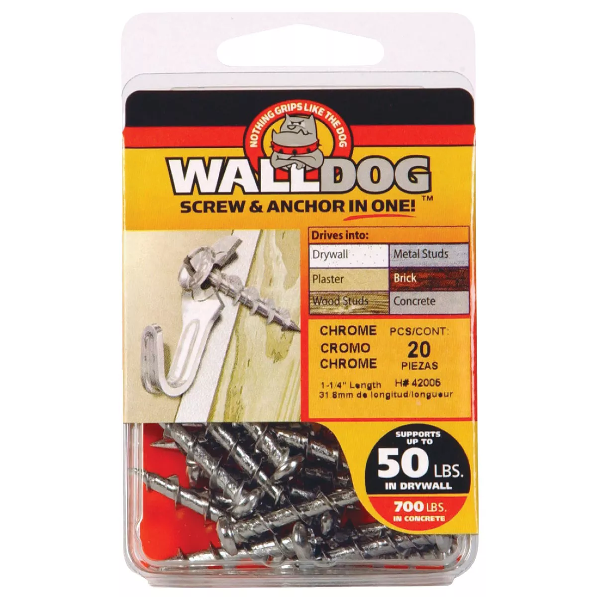 Hillman Borefast 1-1/2 In. Zinc Anchor & Screw in One (20-Count) - photo 2