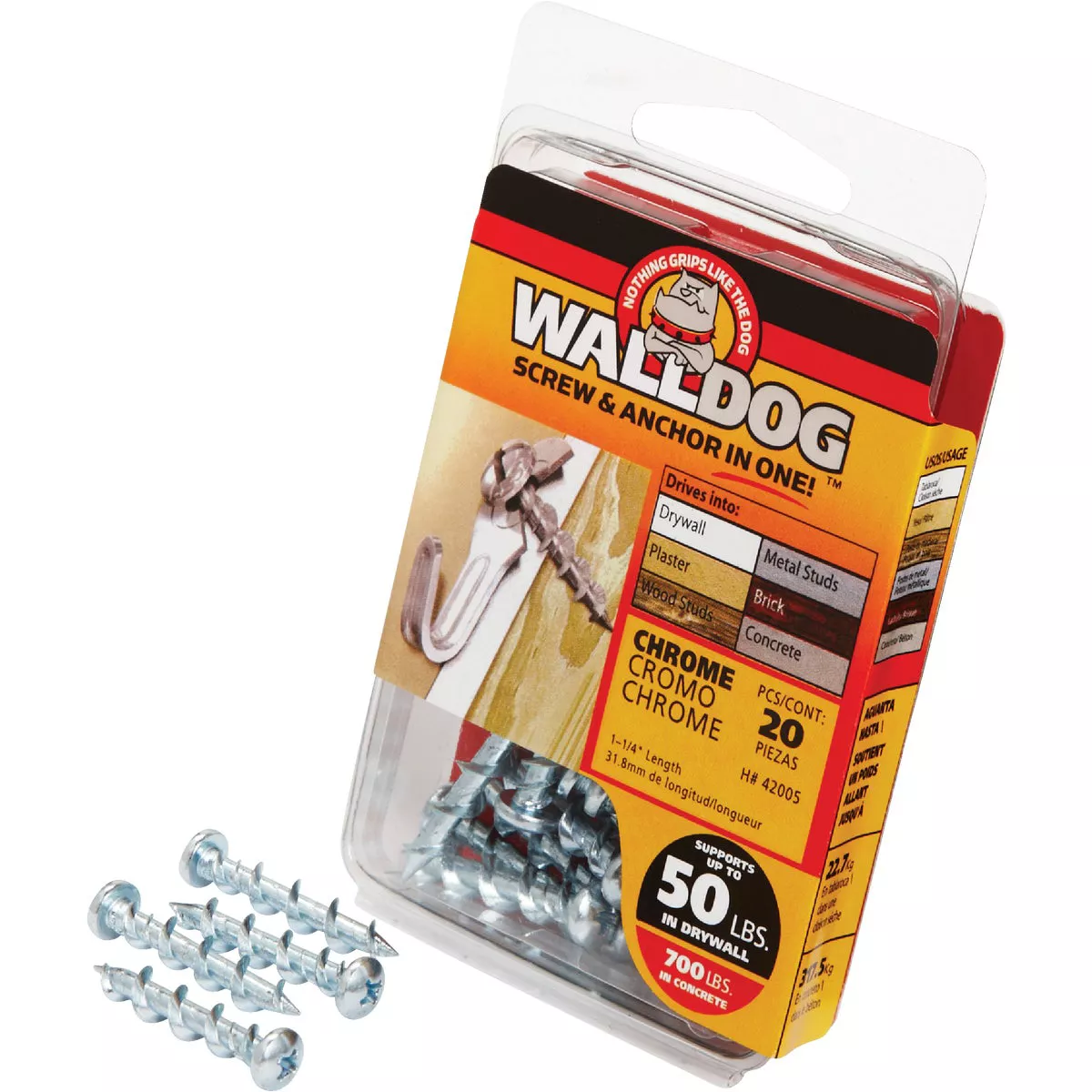 Hillman Borefast 1-1/2 In. Zinc Anchor & Screw in One (20-Count) - photo 3