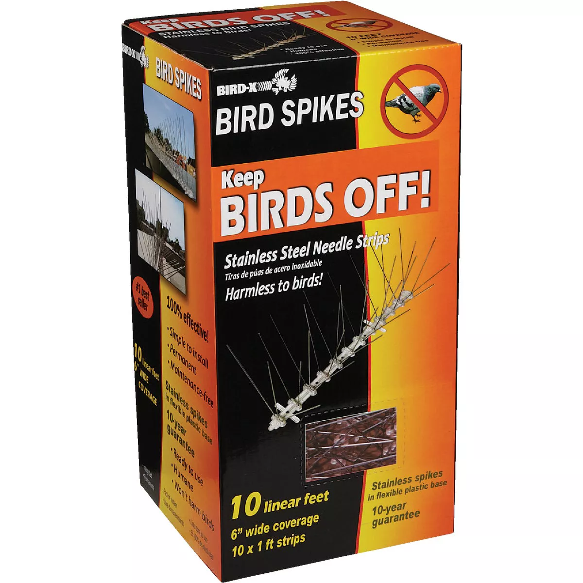 Bird X Stainless Steel 10 Ft. L. Bird Control Spikes - photo 3