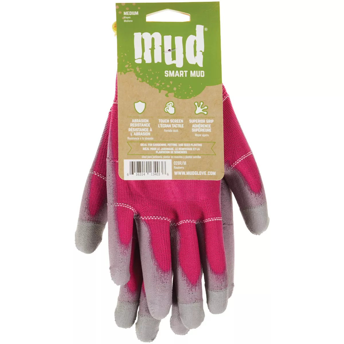 Smart Mud Women's Medium Polyester Raspberry Garden Glove - photo 2
