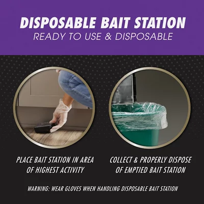 TOMCAT Disposable Bait Station Rat & Mouse Killer (2-Pack)