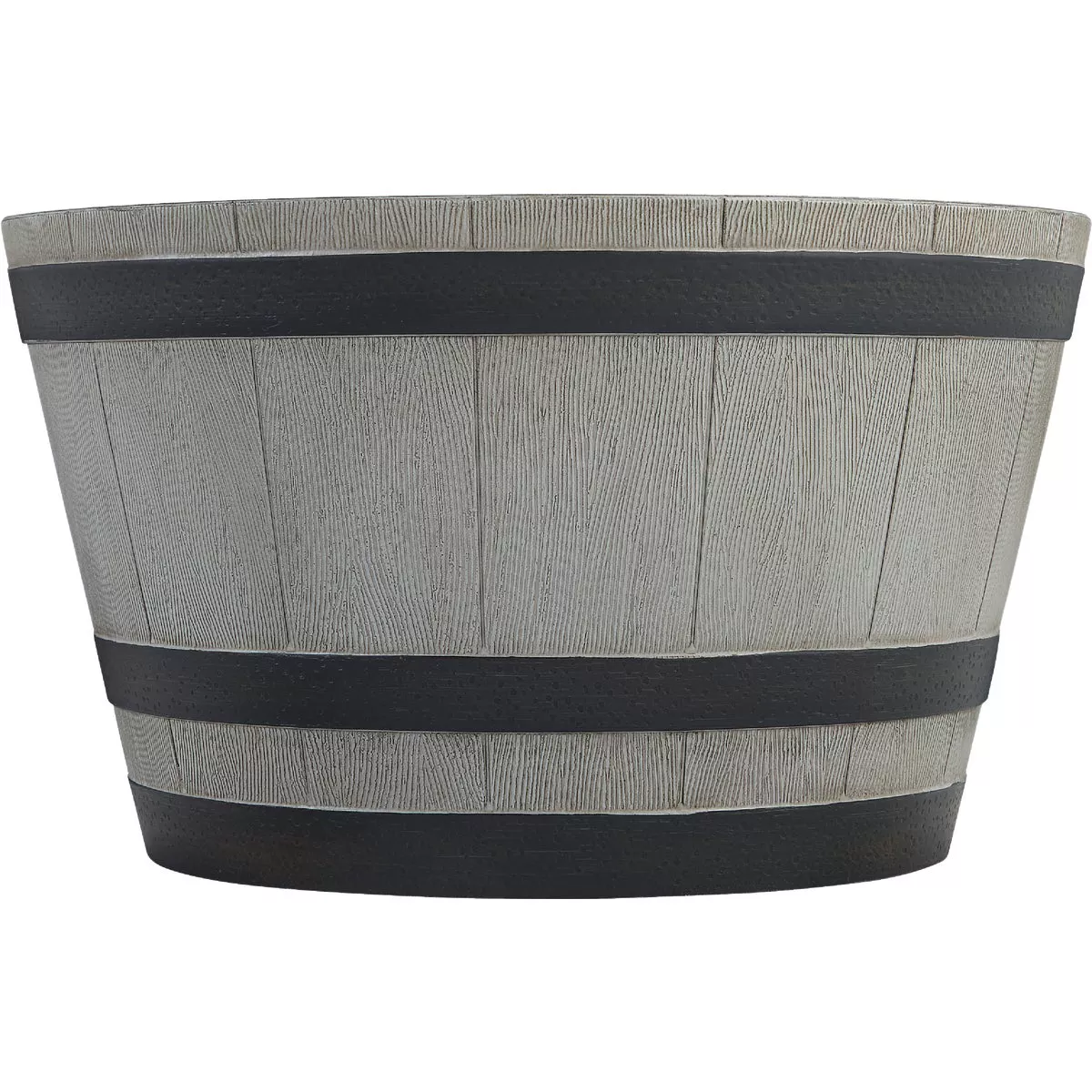 Southern Patio 13-1/2 In. H. x 22-1/2 In. Dia. Birchwood High-Density Resin Traditional Whiskey Barrel Planter - photo 2