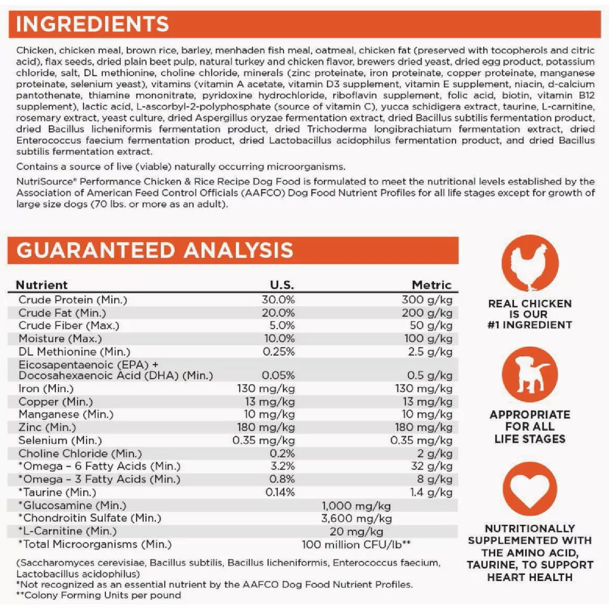 NutriSource Performance 40 Lb. Chicken & Rice Recipe Dog Food - photo 4