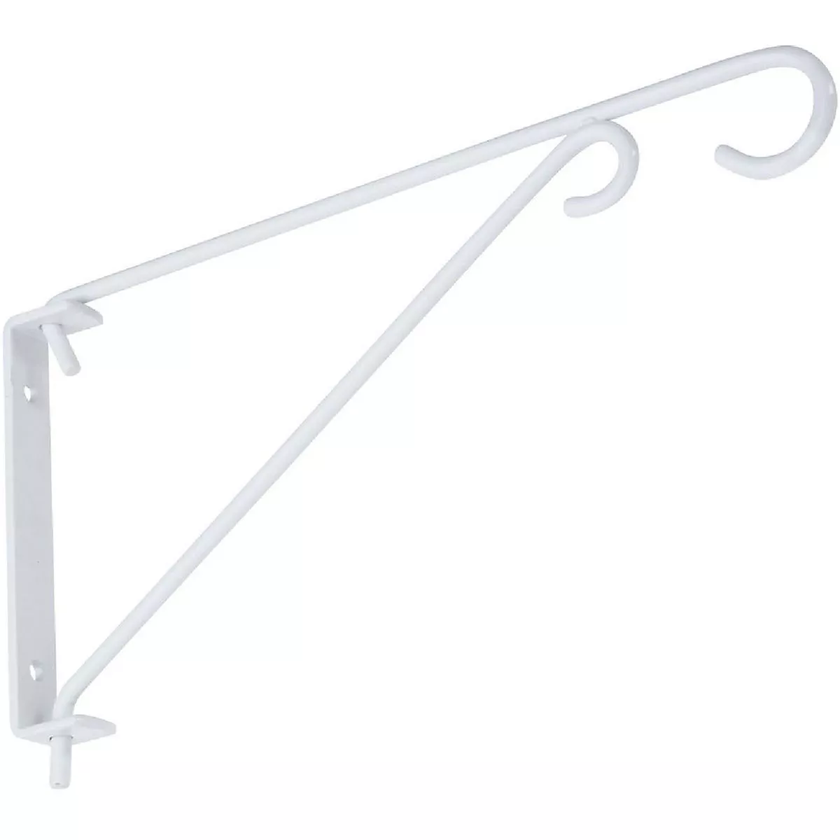 National Hardware 9 In. White Steel Swivel Hanging Plant Bracket