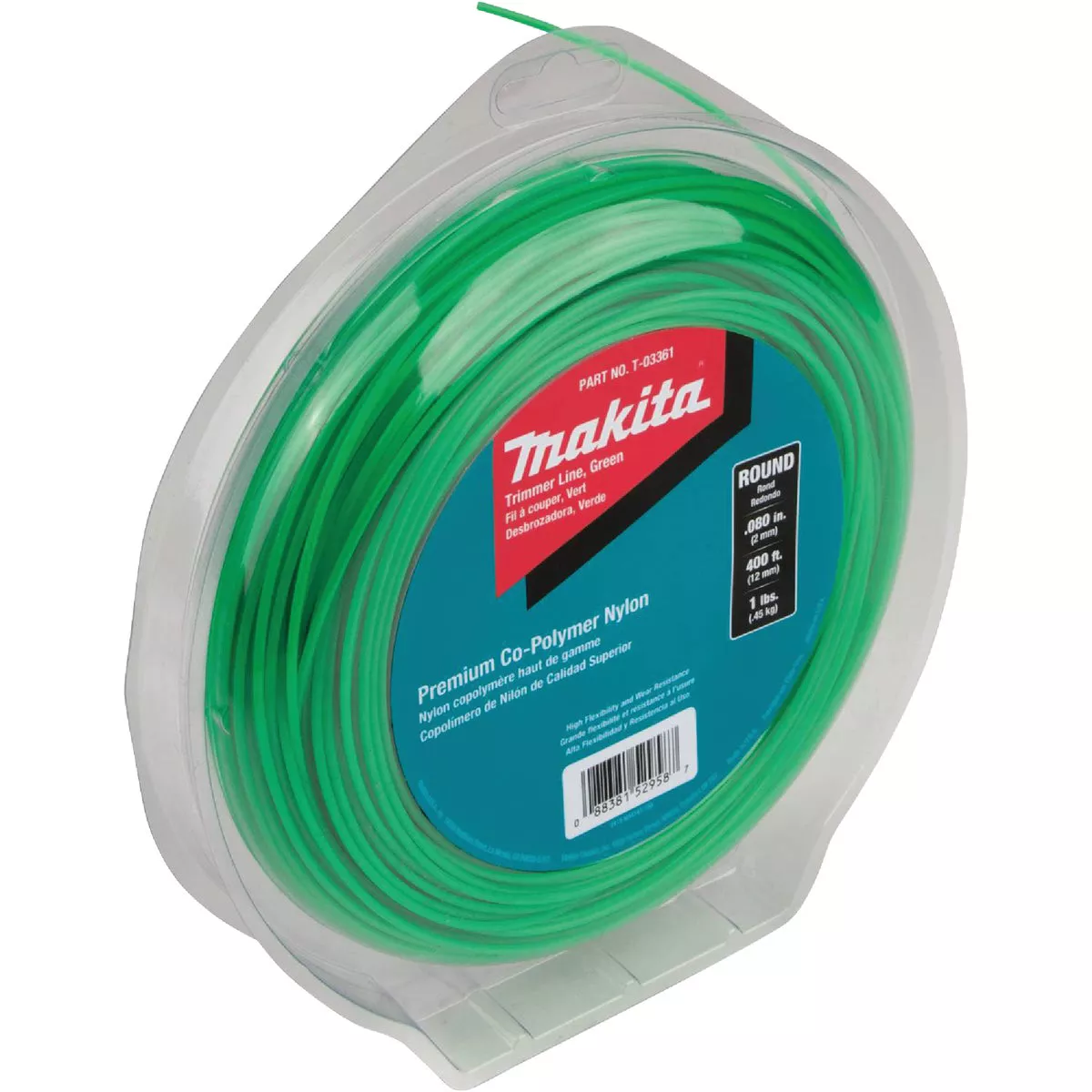 Makita 0.080 In. x 400 Ft. Round Trimmer Line