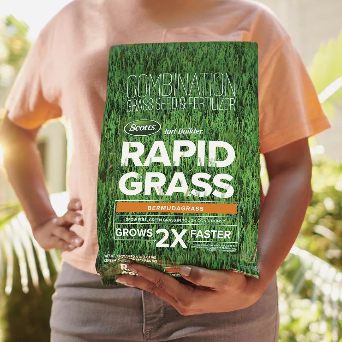 Scotts Turf Builder Rapid Grass 4 Lb. 1498 Sq. Ft. Bermudagrass Seed & Fertilizer Combination - photo 2
