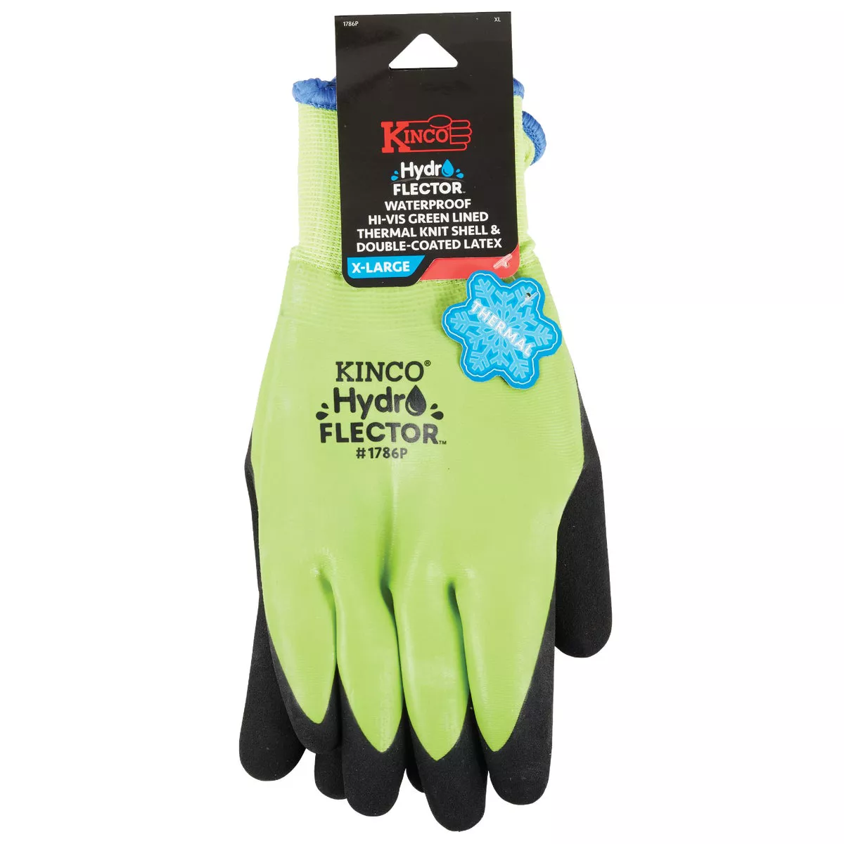 Kinco HydroFlector Men's XL Hi-Vis Green Waterproof Latex Coated