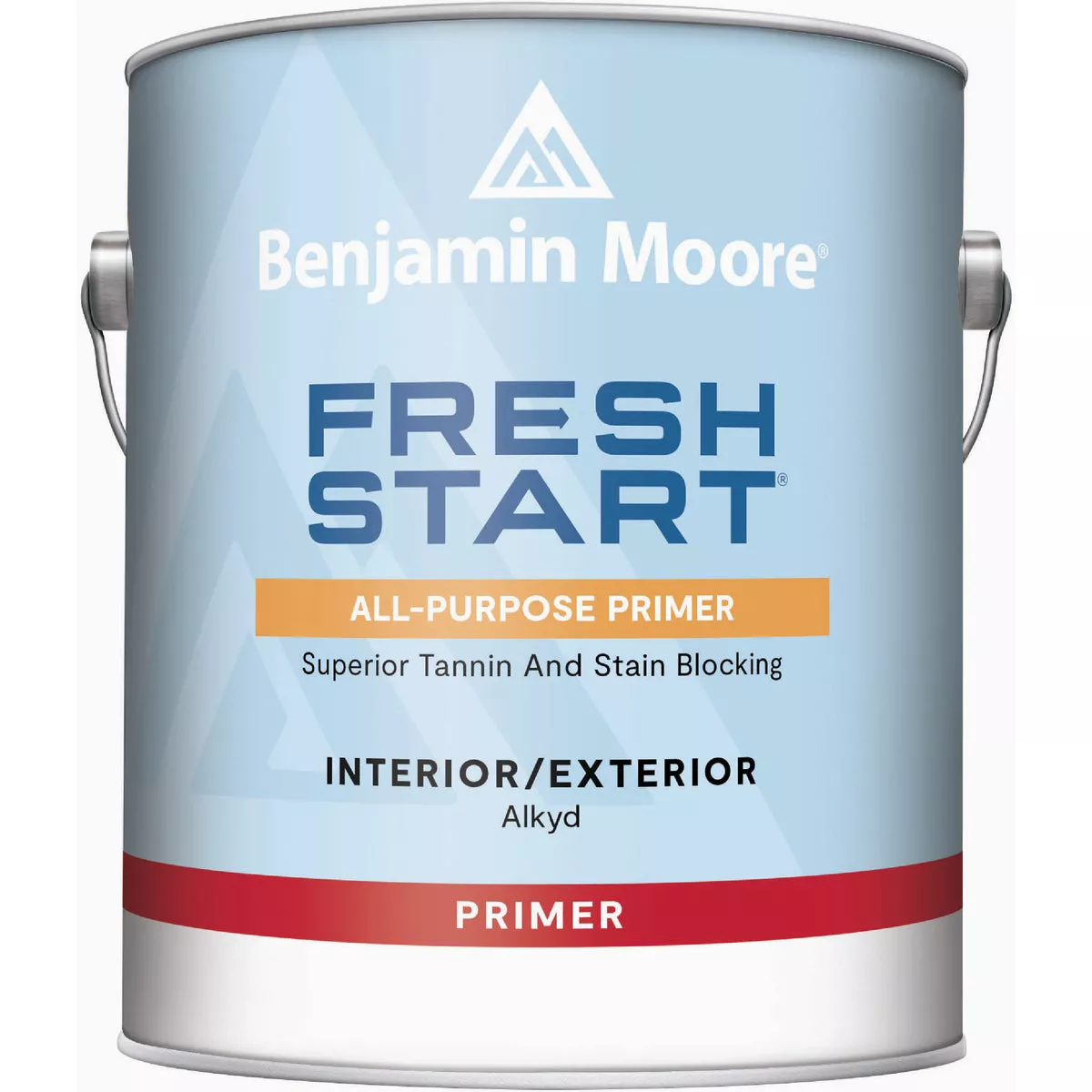 Benjamin Moore Fresh Start All-Purpose Oil Based Interior/Exterior Stain Blocking Primer, White, 1 Gal.